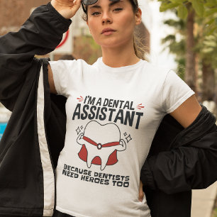 Camiseta Citação de Heróis Engraçados do Assistente Den