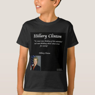Camiseta Citação de Hillary Clinton sobre "Indivíduos"