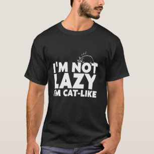 Camiseta Citação de Humor de Amante de Gato Engraçado
