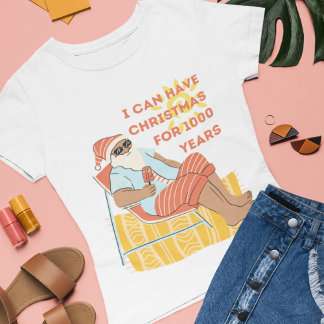Camiseta Citação de humor dos Papais noeis bonitos | Feliz