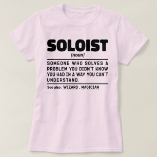 Camiseta Citação de Humor Songster Legal de Definição do No
