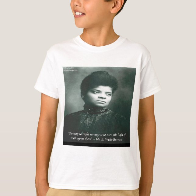 Camiseta Citação de Ida B Wells & Truth (Frente)