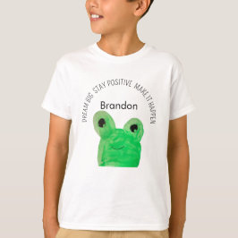 Camiseta Citação de inspiração do sapo Cute Personalizado