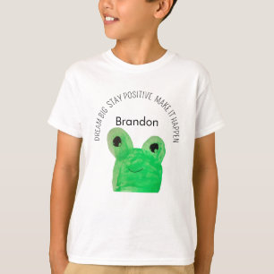 Camiseta Citação de inspiração do sapo Cute Personalizado
