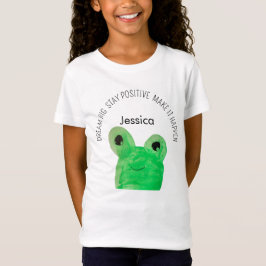 Camiseta Citação de inspiração do sapo Cute Personalizado