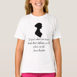 Camiseta citação de Jane Austen