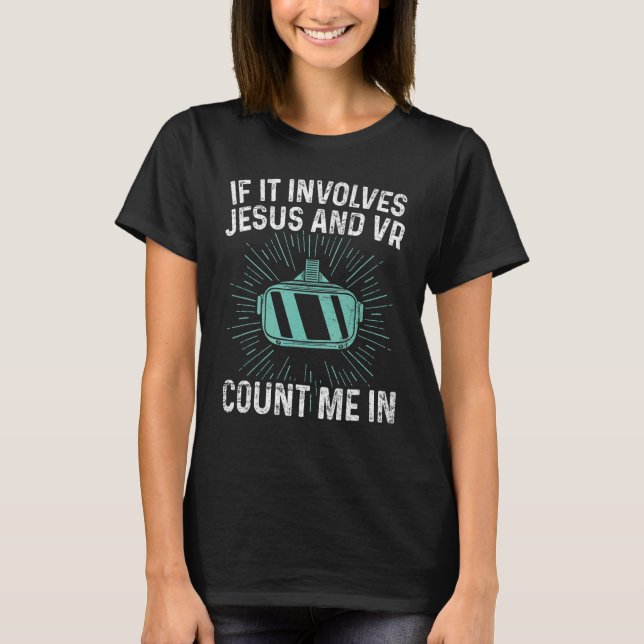 Camiseta Citação De Jogador De Realidade Virtual Para Um Jo (Frente)
