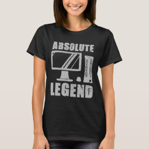 Camiseta Citação de jogador de videogame engraçado lendário