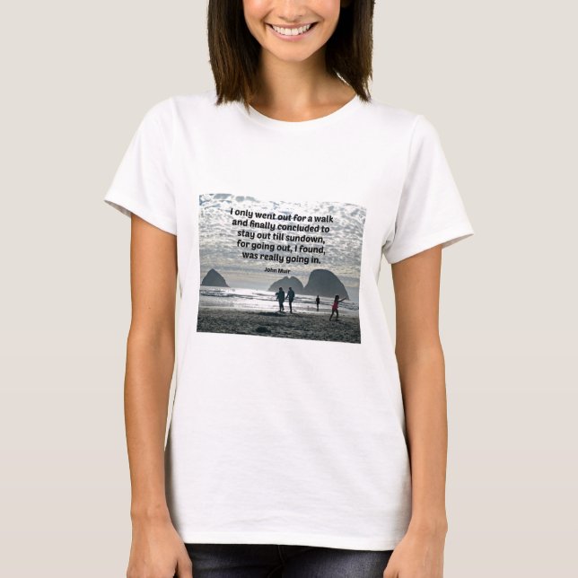Camiseta Citação de John Muir (Frente)