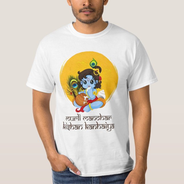 Camiseta Citação de Krishna Janmashtami (Frente)