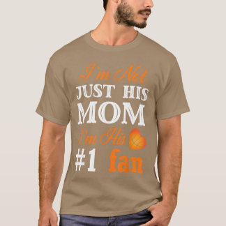 Camiseta Citação de Mãe Fã de Basquete para Mulheres famíli
