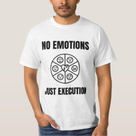 Camiseta Citação de Mentalidade de Negociação sem Emoções