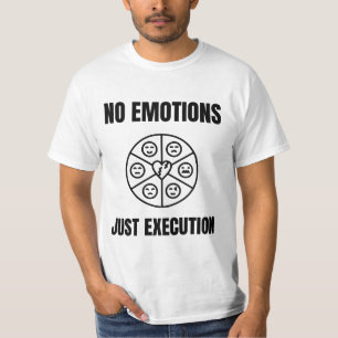 Camiseta Citação de Mentalidade de Negociação sem Emoções