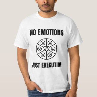 Camiseta Citação de Mentalidade de Negociação sem Emoções