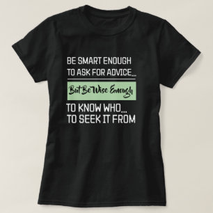 Camiseta Citação de Mentalidade Sábia de Mentoria Mastermin