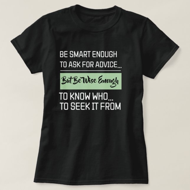 Camiseta Citação de Mentalidade Sábia de Mentoria Mastermin (Frente do Design)