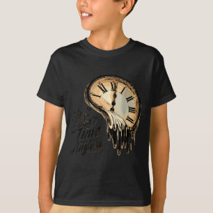 Camiseta Citação de Motivação Atemporal Com Relógios Derret