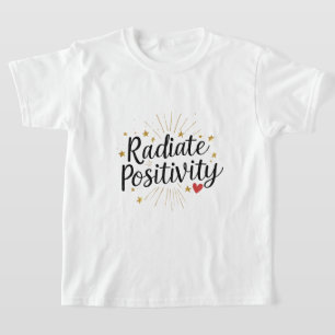 Camiseta Citação de Motivação de Estrelas Douradas de Posit