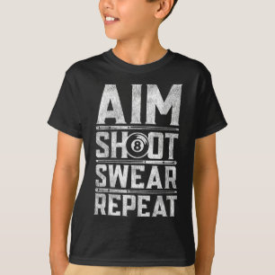 Camiseta Citação de Motivação do Jogador do Snooker de Bill