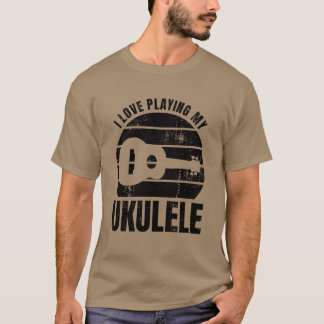 Camiseta Citação de músico de ukulele família