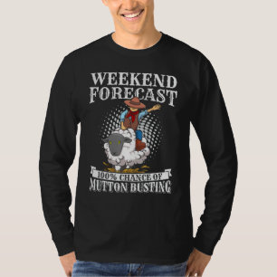 Camiseta Citação de Mutton Busting do Rodeio Juvenil para u