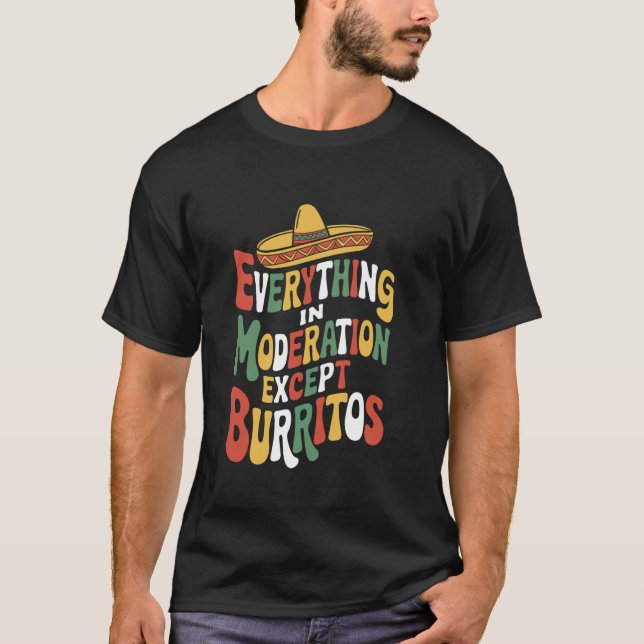 Camiseta Citação de Nacho para Burrito Taco Squad e Comida  (Frente)