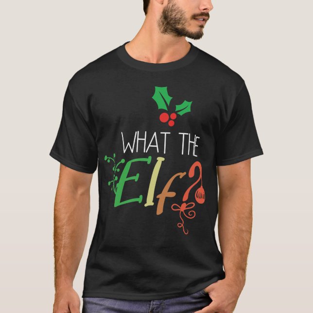 Camiseta Citação de Natal - Que Elf? (Frente)
