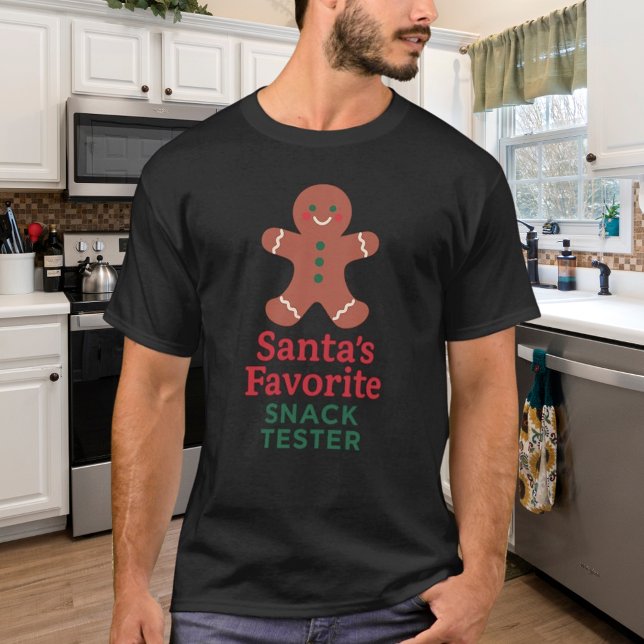 Camiseta Citação de natal: teste de snack engraçado (Criador carregado)
