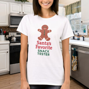 Camiseta Citação de natal: teste de snack engraçado