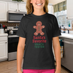 Camiseta Citação de natal: teste de snack engraçado