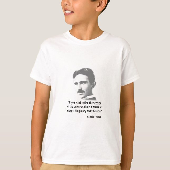 Camiseta Citação De Nikola Tesla (Frente)