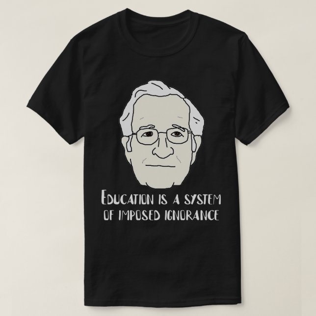 Camiseta Citação de Noam Chomsky (Frente do Design)