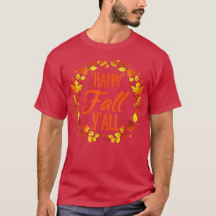 Camiseta Citação de outono Feliz outono Obrigado de Dia das