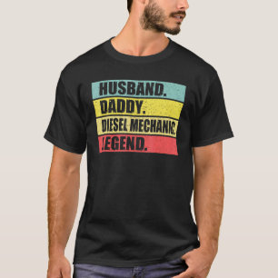 Camiseta Citação de Pai Mecânico Diesel Dizeres Dia dos Pai