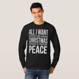 Camiseta Citação de Paz de Natal
