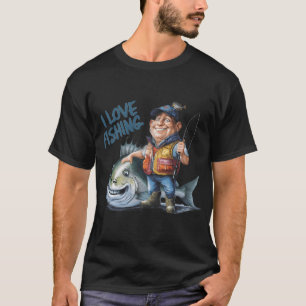 Camiseta Citação de peixe-globo trabalhando duro, dia difíc