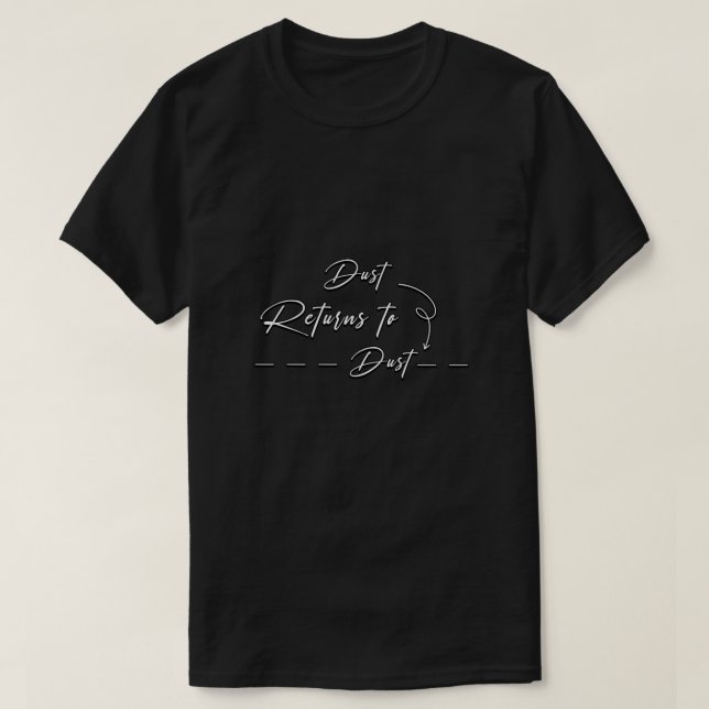 Camiseta Citação de Poeira (Frente do Design)