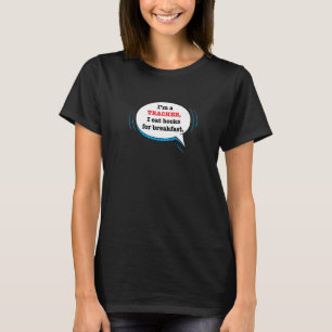 Camiseta Citação de Professor Ensino Dito Piada