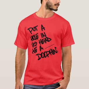 Camiseta citação de rap família de golfinhos