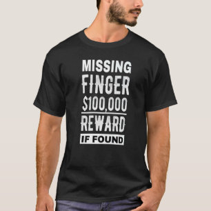 Camiseta Citação de recuperação Amputee de Cirurgia de Dedo