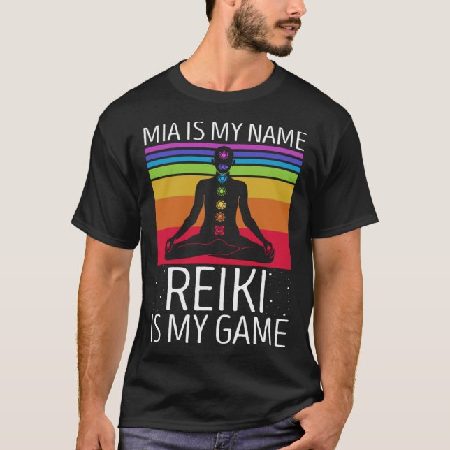 Camiseta Citação de Reiki Master e Chakra Healing 9 (Frente)