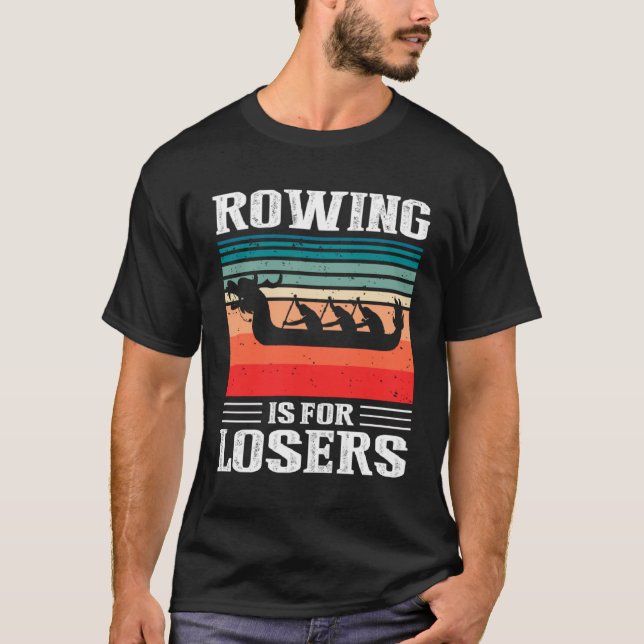 Camiseta Citação de Remadores de Barco Dragão para Corrida  (Frente)