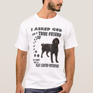 Camiseta Citação de Retriever Revestida Plana Mãe, Pai Flat