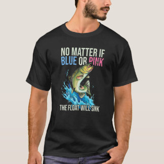 Camiseta Citação de Revelação de Gênero Para Pesca