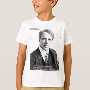 Camiseta Citação de Robert Frost "Estrada Percorrida" em Ca