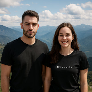 Camiseta citação de roupa estética Bee um guerreiro