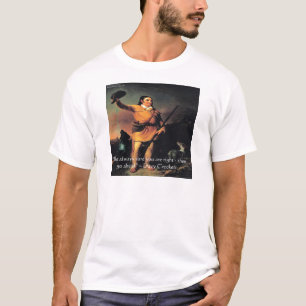 Camiseta Citação de Sabedoria "Vá em Frente" de Davy Crocke