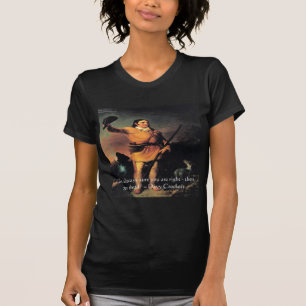 Camiseta Citação de Sabedoria "Vá em Frente" de Davy Crocke