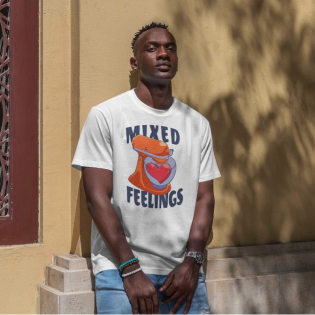 Camiseta Citação de Sentimentos Mistos de Beater (Criador carregado)