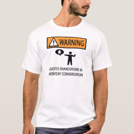 Camiseta Citação de Shakespeare